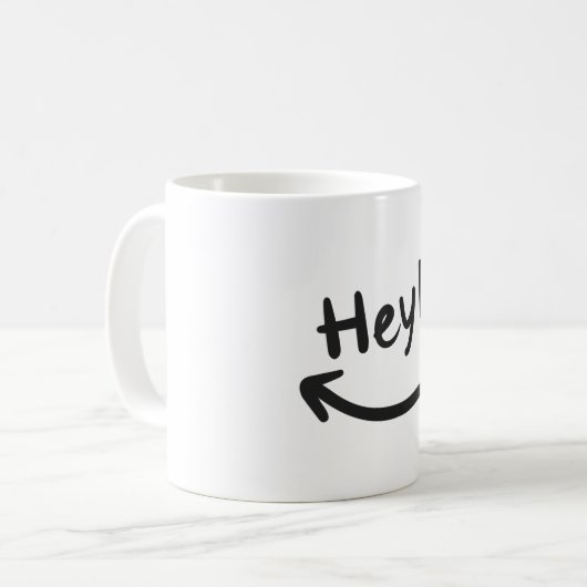 Mug Hey souriant (Devant gauche)