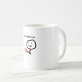 Mug Hey Vous Avez Laissé Ce Mème Drôle De Stickman (Devant droit)