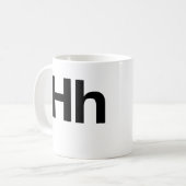 Mug Hh helvetica (Devant gauche)
