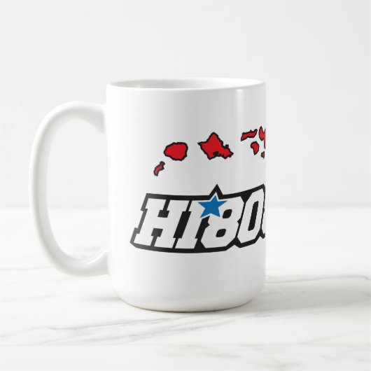 Mug HI808 Fierté d'Hawaii Graphique avec une Atmosphèr (Gauche)