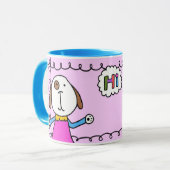 Mug "Hi Puppy Love" (Devant gauche)