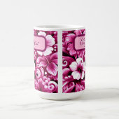 Mug Hibiscus de fleurs hawaïennes tropicales Personnal (Centre)