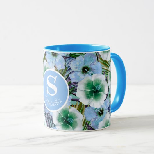 Mug Hibiscus de plage tropicale (Devant droit)