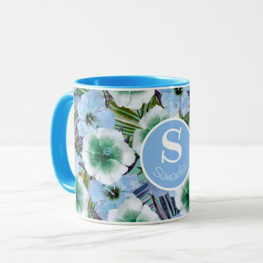 Mug Hibiscus de plage tropicale (Devant gauche)