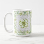 Mug Hibiscus & dentelle BLANC (Gauche)