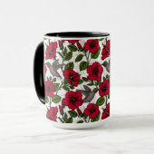 Mug Hibiscus et colibris (Devant gauche)