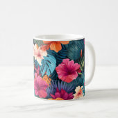 Mug Hibiscus exotique Motif botanique (Devant droit)