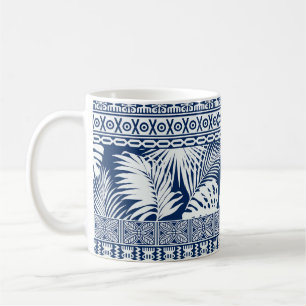Mug Hibiscus, feuille : papier peint décoratif hawaïen