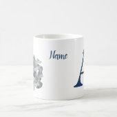 Mug Hibiscus Fleur Monogramme Initial A Nom (Centre)