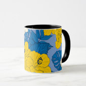 Mug Hibiscus fleurs et feuilles (Devant droit)