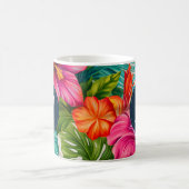 Mug Hibiscus floral tropical Monogramme (Centre)