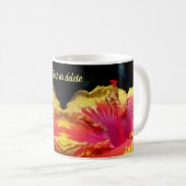 Mug Hibiscus Flower Up Close Personnalisé (Devant droit)