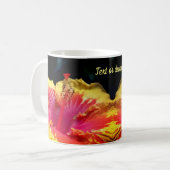Mug Hibiscus Flower Up Close Personnalisé (Devant gauche)
