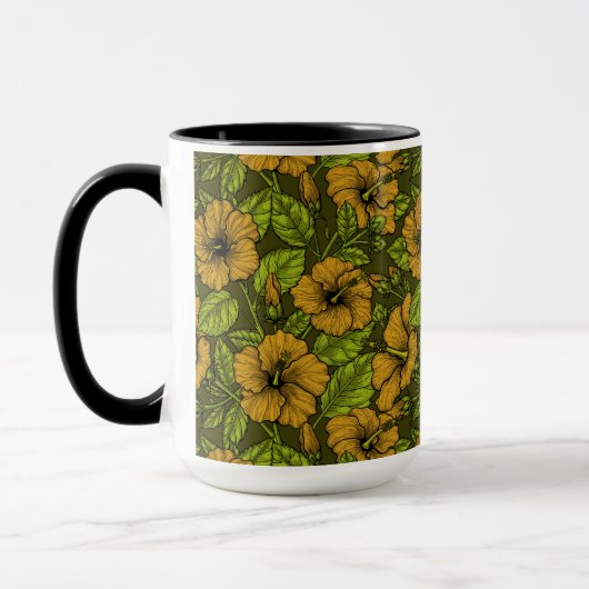 Mug hibiscus jaune (Gauche)