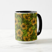 Mug hibiscus jaune (Devant droit)