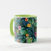 Mug Hibiscus Monstera Jungle (Devant gauche)