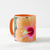Mug Hibiscus orange Joyeuse fête des Mères (Devant gauche)