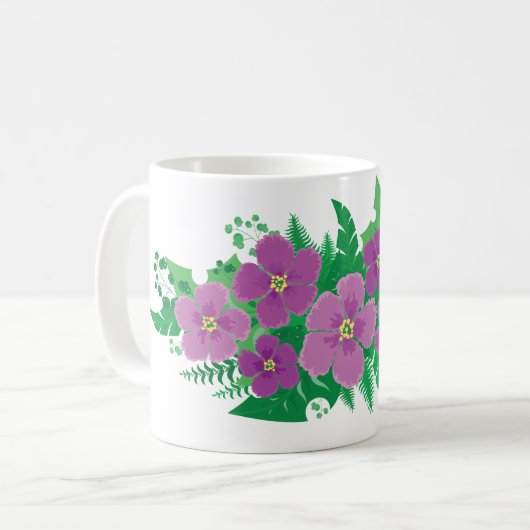 Mug Hibiscus pourpre (Devant gauche)