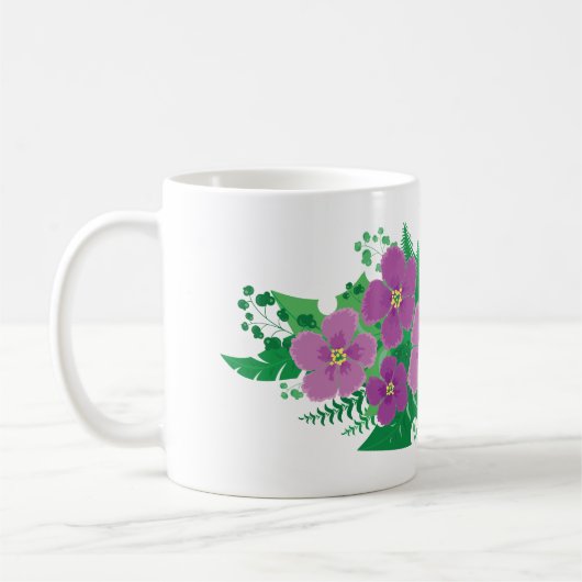 Mug Hibiscus pourpre (Gauche)