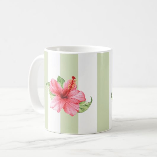 Mug - Hibiscus rose (Devant gauche)