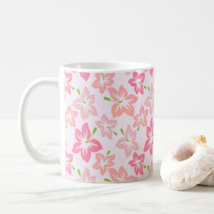 Mug Hibiscus Rose, Fleurs Roses, Motif De Fleurs