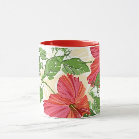 Mug Hibiscus rouge (Centre)