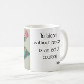 Mug Hibiscus Soft Pastel Floral Pixel Art (Devant droit)