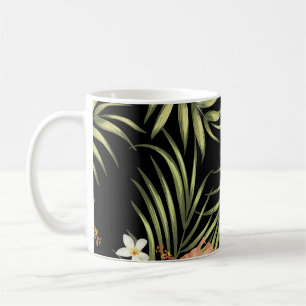 Mug Hibiscus tropicaux : modèle floral Vintage