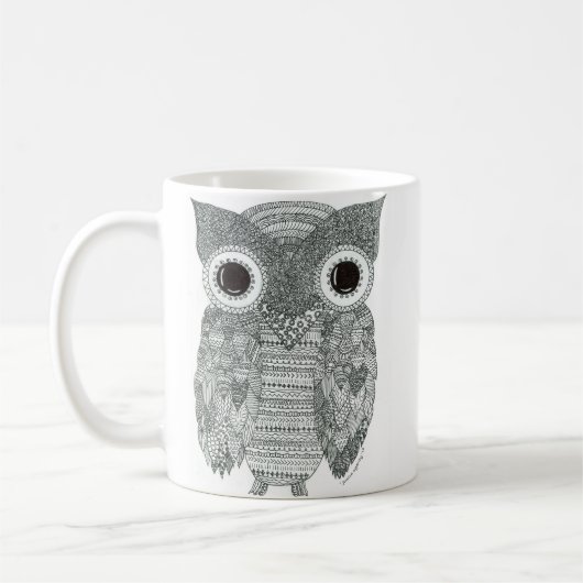 Mug Hibou abstrait (Gauche)