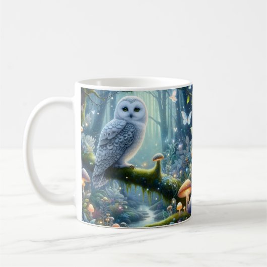 Mug Hibou blanc magique (Gauche)