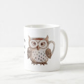 Mug Hibou brun vous verra (Devant droit)