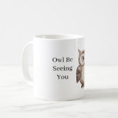 Mug Hibou brun vous verra (Devant gauche)