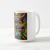 Mug Hibou Coloré (Devant droit)
