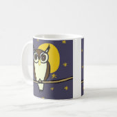 Mug Hibou contre le ciel nocturne (Devant gauche)