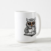 Mug Hibou Cool Lit Avec du Café (Devant droit)