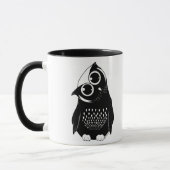 Mug Hibou curieux mignon (Gauche)