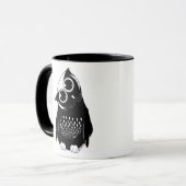 Mug Hibou curieux mignon (Devant gauche)
