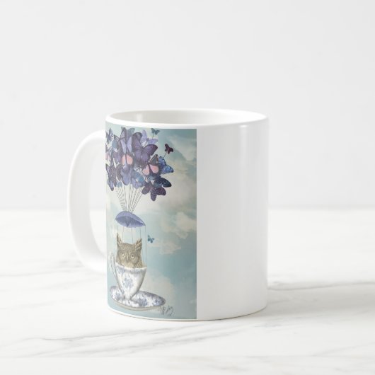 Mug Hibou dans Teacup 2 (Devant gauche)
