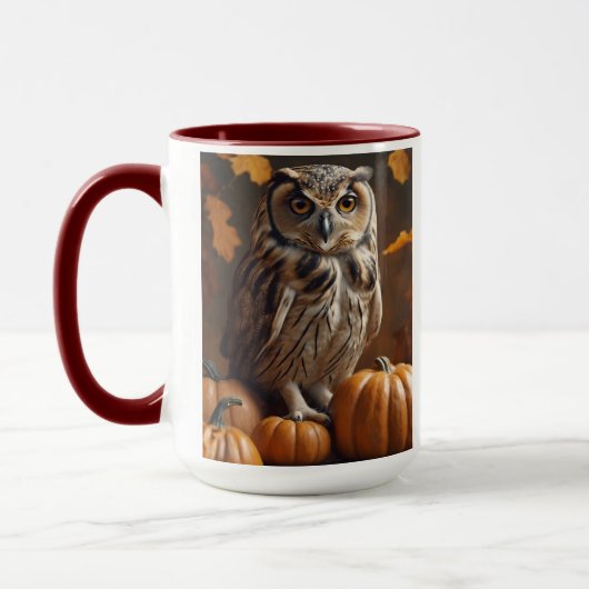Mug Hibou d'automne (Gauche)