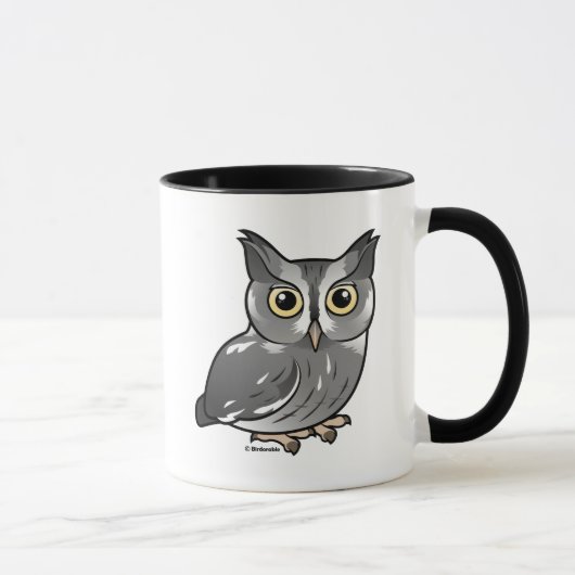 Mug Hibou de cri strident oriental (phase grise) (Droite)