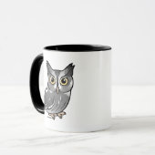 Mug Hibou de cri strident oriental (phase grise) (Devant gauche)