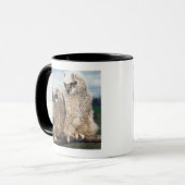 Mug Hibou de mère et de bébé (Devant gauche)