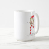 Mug Hibou de Noël (Devant droit)