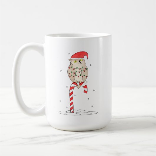 Mug Hibou de Noël (Gauche)