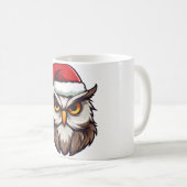 Mug hibou de Noël (Devant droit)