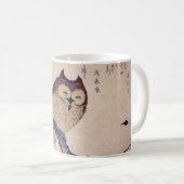 Mug Hibou de sourire japonais mignon (Devant droit)