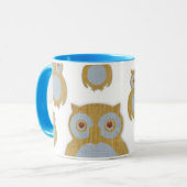 Mug Hibou de velours côtelé (Devant gauche)