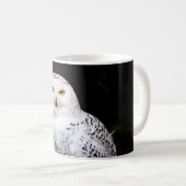 Mug Hibou des neiges majestueux d'hiver (Devant droit)