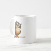 Mug Hibou d'Halloween (Devant gauche)
