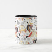 Mug Hibou drôle de texture (Centre)